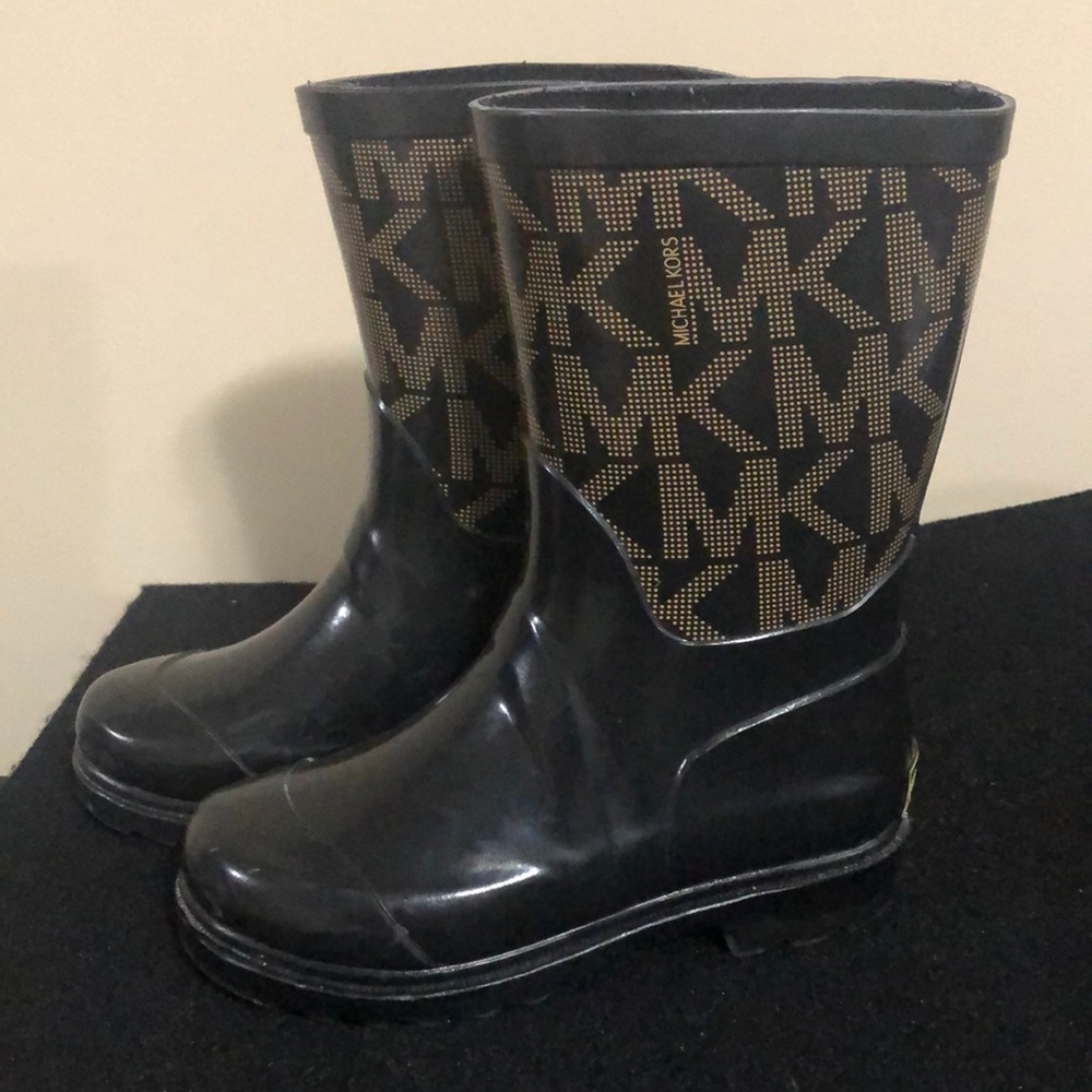 Michael Kors Daisy Logo 2-T Boots Rubber Rain